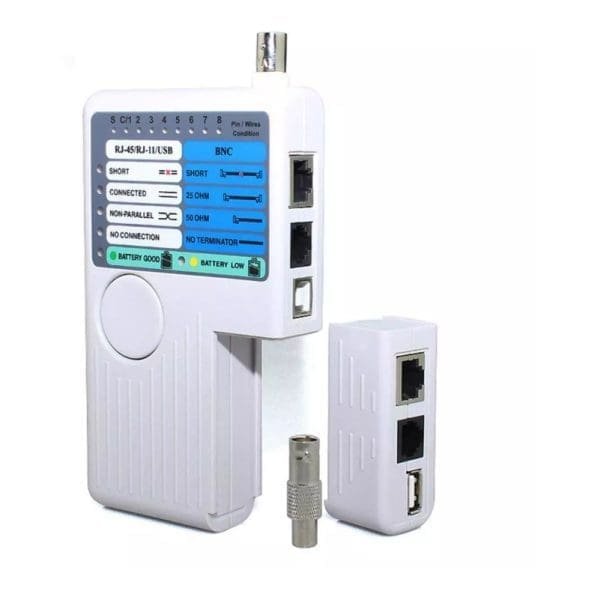 TESTER A RJ45, RJ11, USB, BNC 4 EN 1 EXA GARANTIA DE PRUEBA