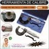 Herramienta de calibre micrométrico de diámetro métrico de 0-25mm y 0,01mm