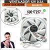Ventilador [120x120x25]mm 12v 0.3A 2300 RPM Marca ENERMAX Bajo Ruido y Alto Flujo de Aire Silencioso de Calidad