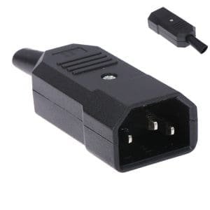 Conector para armar cable PC Macho IEC320 C14 10A/250VAC Cable PC