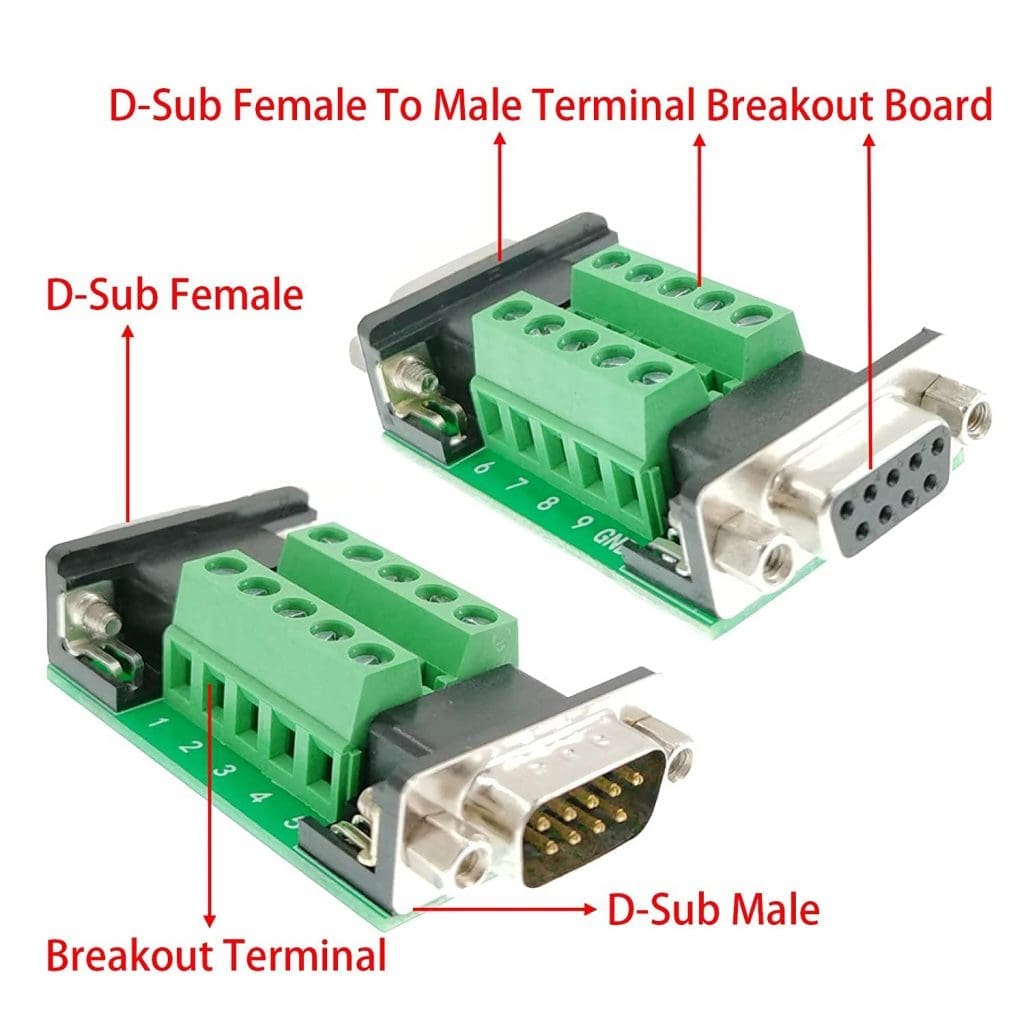 RS232 a RS485/CAN/RS422 conector DB9 BUELEC programador conversor 4 Conector DB9 BUELEC – RS232 a RS485/CAN/RS422 conector DB9 BUELEC programador conversor