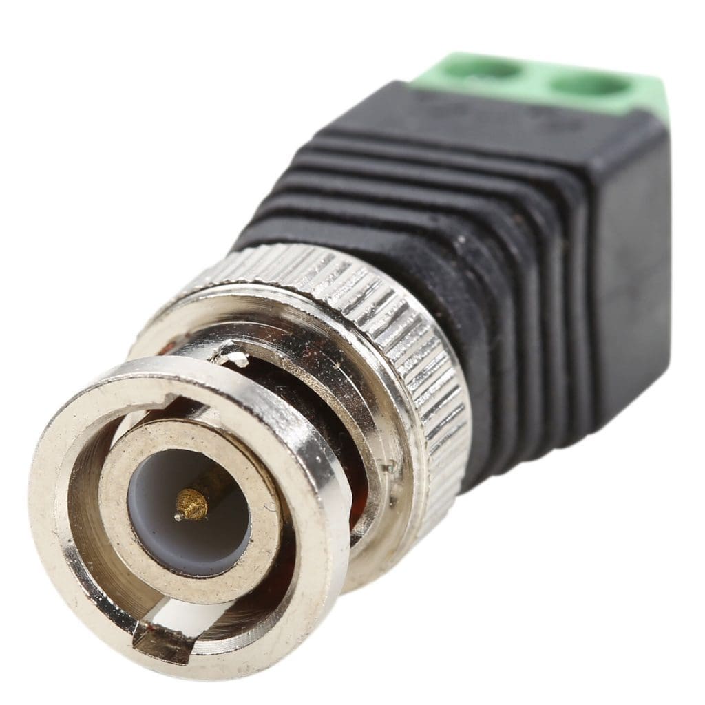 Terminal BNC hembra a CAT5 – Terminal bloque a BNC Macho a CAT5/CAT6 Balun de video