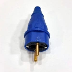 Enchufe Macho alargador 2 pines 16A 250v shuko Suko