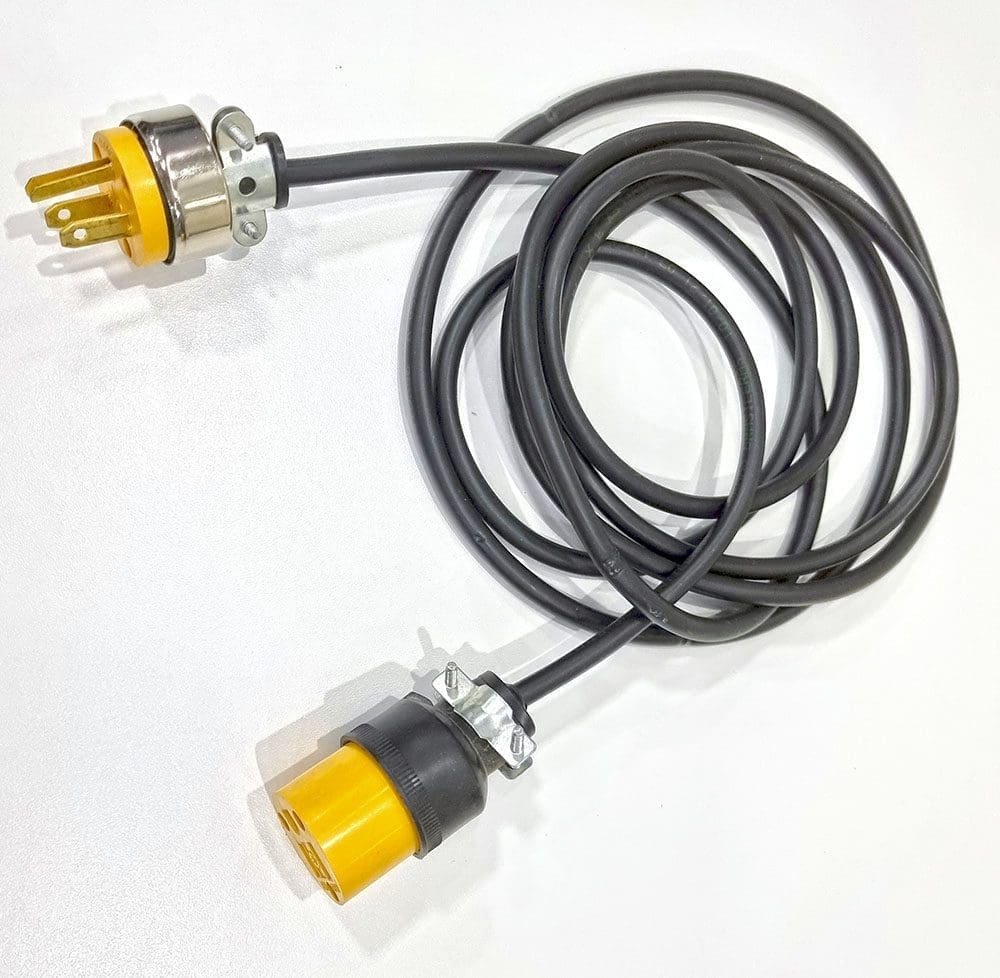 Cable extensor de poder 20m tres hilos con tierra 220v 15A enchufe SUKO