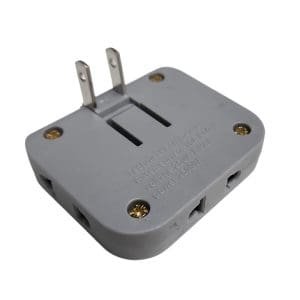 Enchufe Adaptador plano de corriente 220v tres entradas, portable.