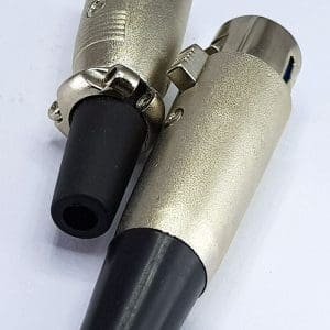 Conector Canon hembra y macho Metalico