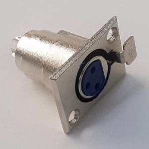 Canon hembra para chasis plateado