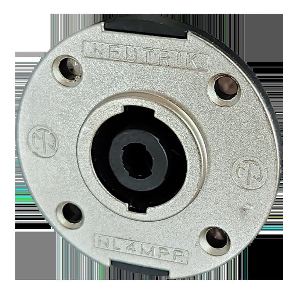 Speakon metalico redondo de 4 pines Marca Neutrik