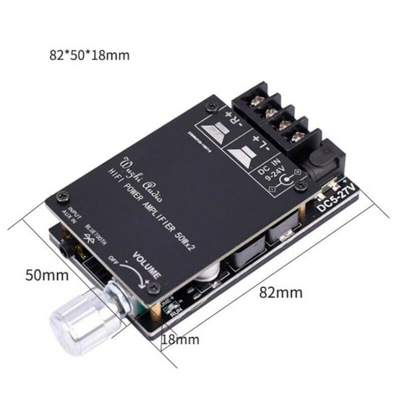 Amplificador de audio Bluetooth 5.0 HIFI Stereo hasta 300W TPA3116 Home Theater