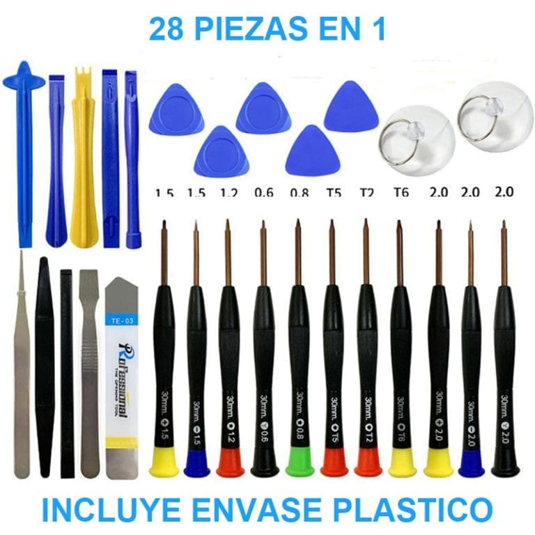 Kit de Herramientas para Celular 28 en 1 – Juego de Reparación y Apertura para iPhone, Samsung y Xiaomi - vista 2