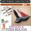 Cable terminal 2.8mm 20cm de largo venta por par rojo y negro