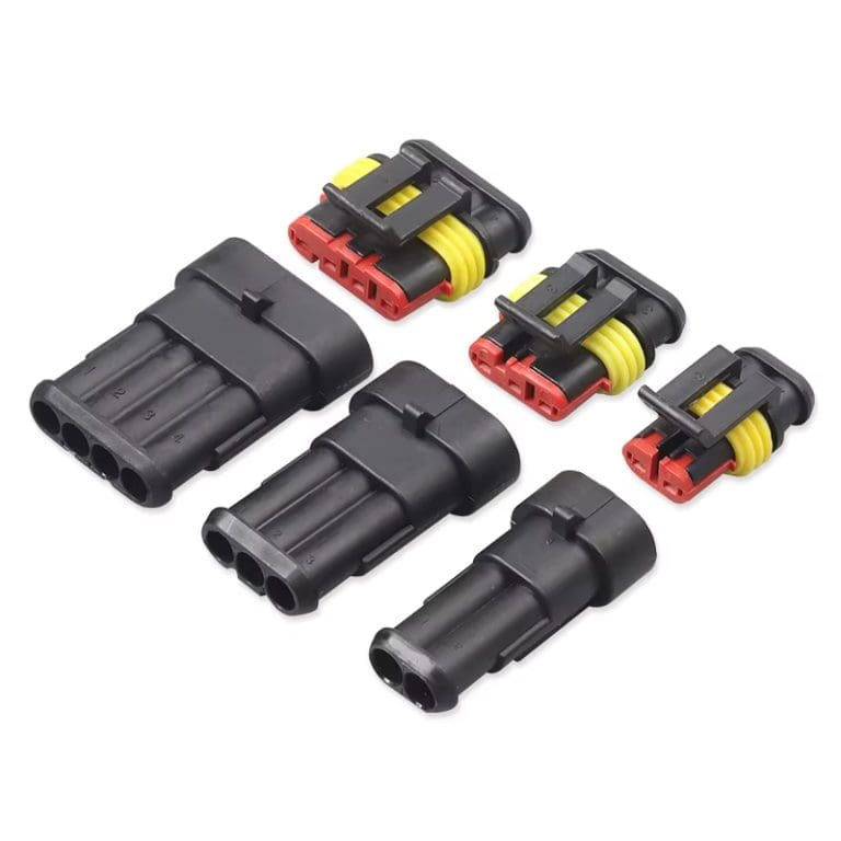 Conector Impermeable 4 Pines tipo Superseal para Auto con Terminales y Sellos 18 Conector Impermeable 4 Pines tipo Superseal para Auto con Terminales y Sellos - vista 3