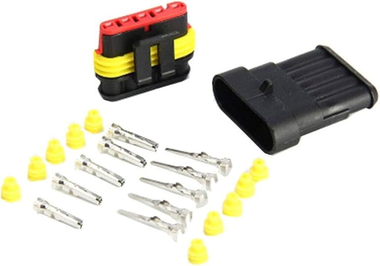 Conector Impermeable 5 Pines tipo Superseal para Auto con Terminales y Sellos - vista 2