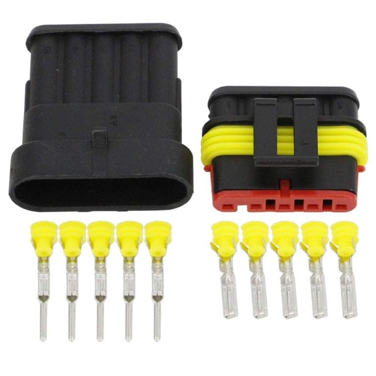 Conector Impermeable 5 Pines tipo Superseal para Auto con Terminales y Sellos - vista 3