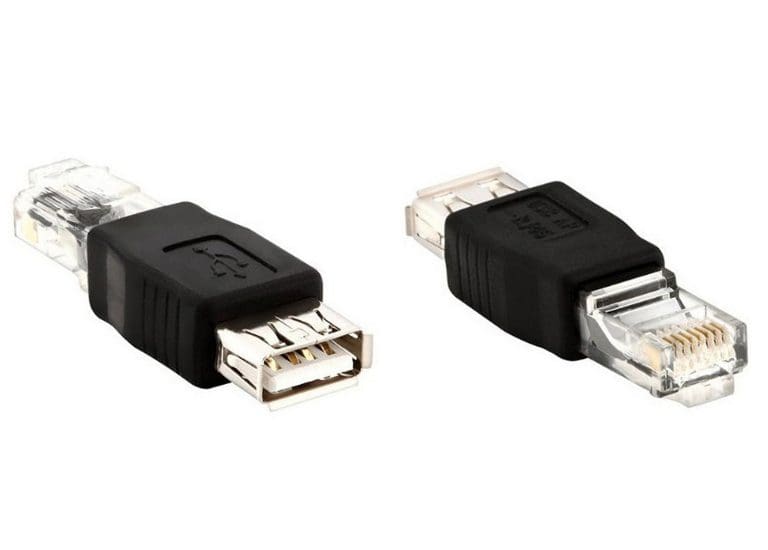 Adaptador Pasivo USB Hembra a RJ45 Macho - vista 2