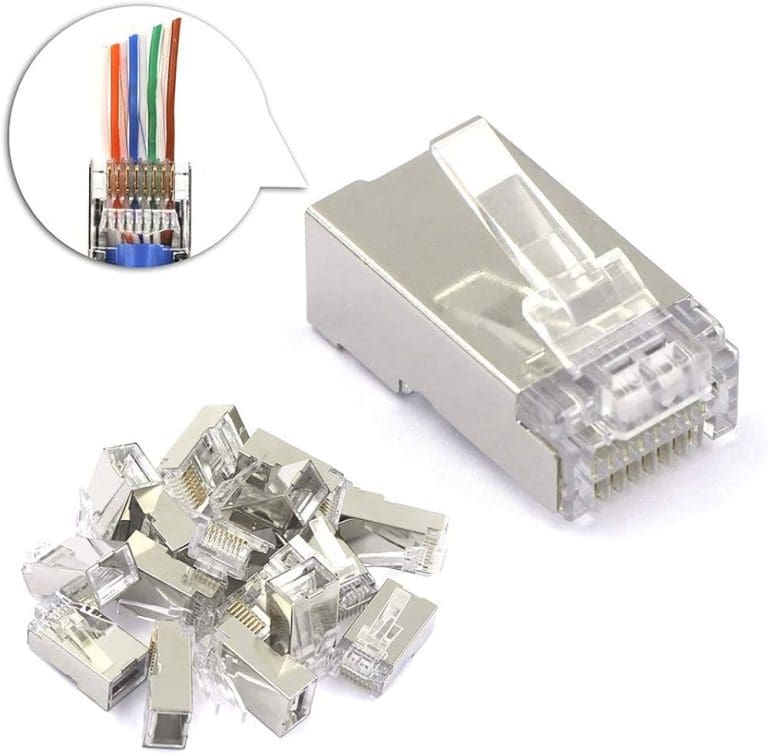 Conector RJ45 Cat6 Metálico con Baño de Oro 3U - vista 2