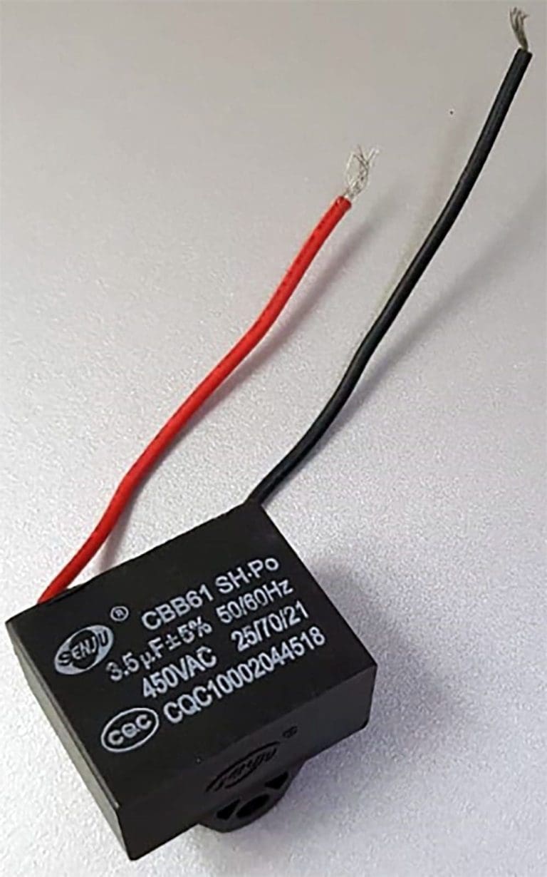 Capacitor de Arranque CBB61 3.5 µF 450V para Ventiladores y Motores 12 Capacitor de Arranque CBB61 3.5 µF 450V para Ventiladores y Motores - vista 2