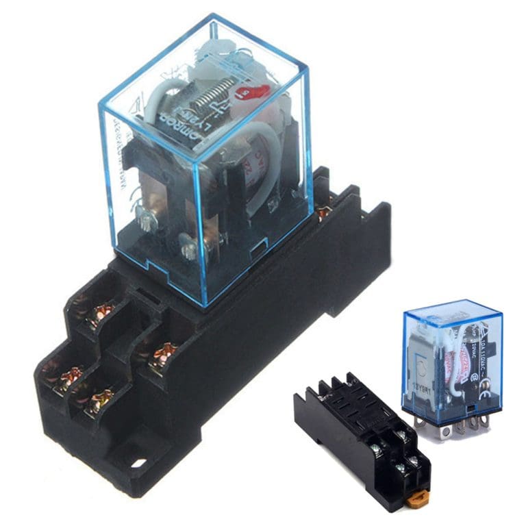 Relé LY2NJ (JQX-13F) 12V DPDT 8 Pines con Zócalo PTF08A para Riel DIN 18 Relé LY2NJ (JQX-13F) 12V DPDT 8 Pines con Zócalo PTF08A para Riel DIN - vista 3