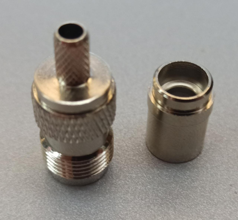 Conector TNC Hembra de Crimpar para Cable Coaxial Delgado – Jack TNC 50 Ohm para Cables de Antena, GPS y Radio - vista 2