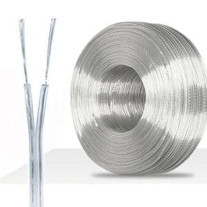 Cable electrico transparente 80m 0,75mm varios usos luz de neón LED