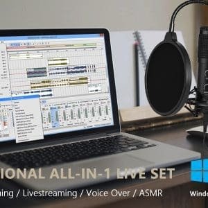 Micrófono profesional con condensador USB para computadora, ideal para juegos, podcast, transmisión en vivo, grabación de YouTube, karaoke en la computadora, Plug & Play
