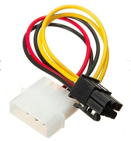 Cable de tarjeta de video PCIE Express de 4 pines a 6 pines.