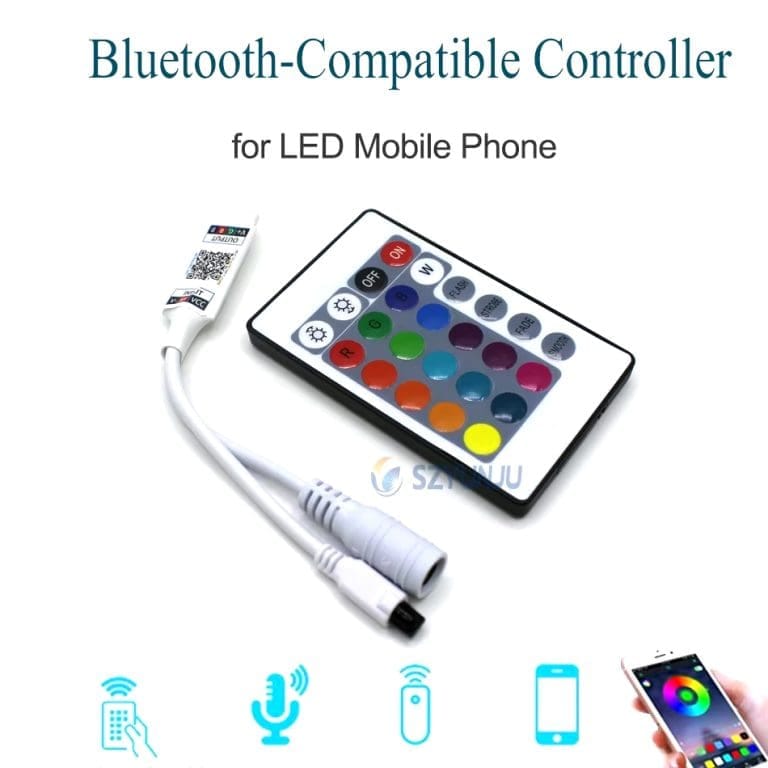 Controlador LED RGB Bluetooth USB con Control IR de 24 Teclas - vista 2