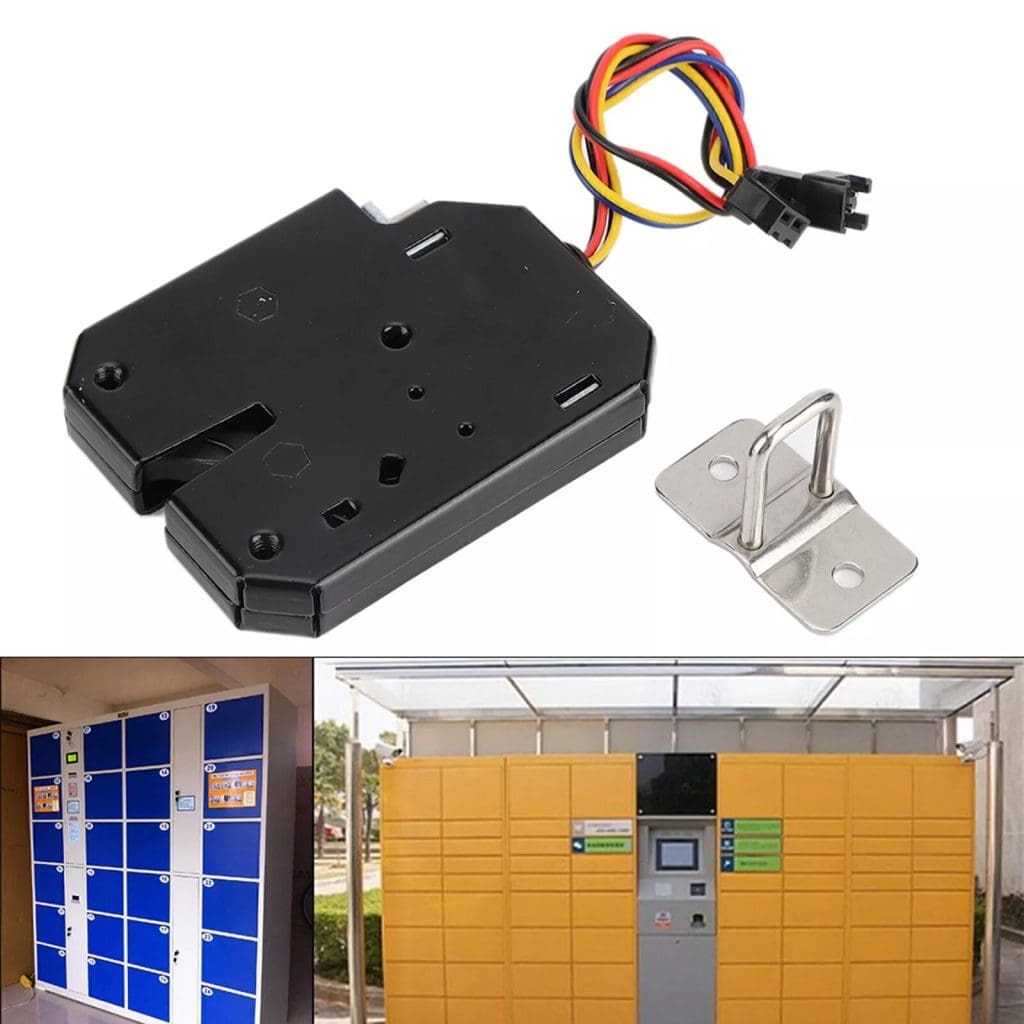 Cerradura electromagnética 12V – Cerradura Chapa Bloqueo electromagnético de dc 12v