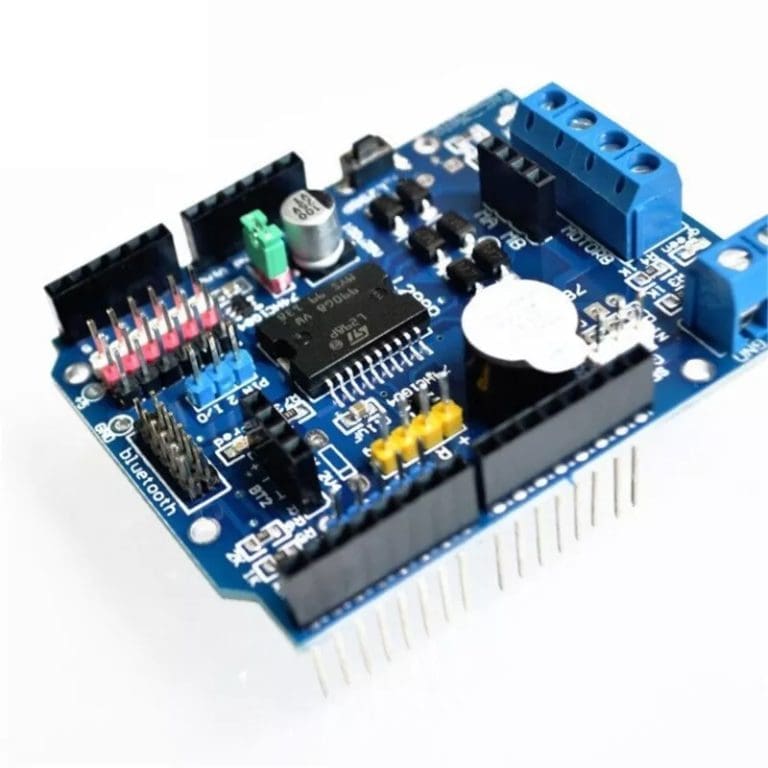 Shield L298P para Arduino – Controlador de Motor Doble Puente H 2A con Control de Velocidad PWM - vista 3