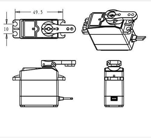 Servo motor 25kg 180 grados Digital RC DS3225