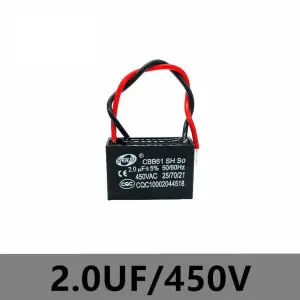 Capacitor 2UF 450V CBB61 50/60Hz Capacitor de ventilador de arranque