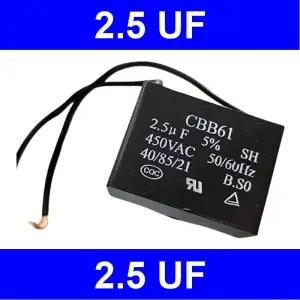 Capacitor 2.5UF condensador de ventilador Capacitor de arranque