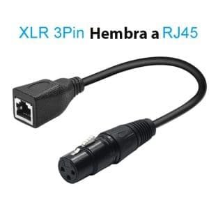 Adaptador XLR Hembra 3 Pines a RJ45 Hembra Magico