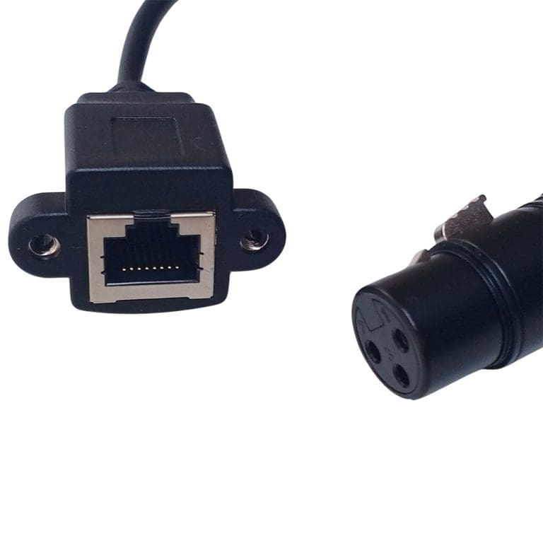 Adaptador XLR Hembra 3 Pines a RJ45 Hembra para DMX - vista 3