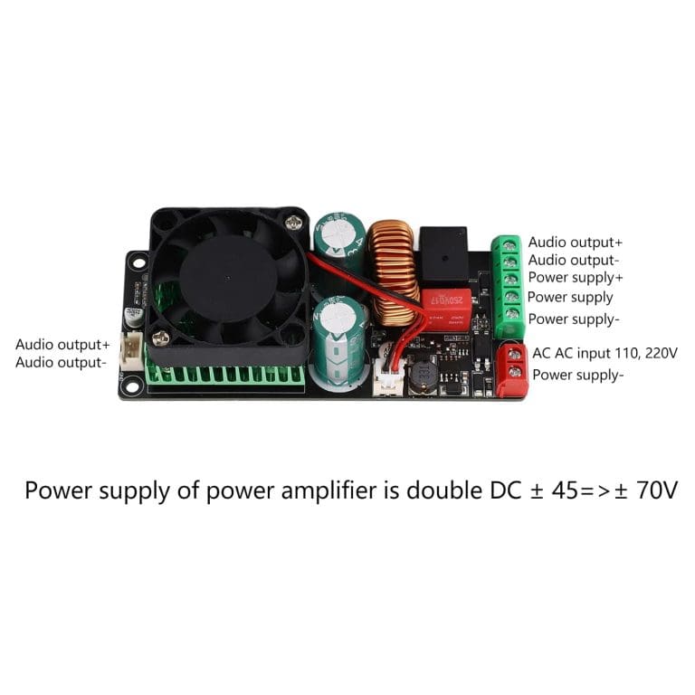 Placa Amplificadora Clase D IRS2092S Mono hasta 500W – Fuente Simétrica ±45 a ±70V 37 Placa Amplificadora Clase D IRS2092S Mono hasta 500W – Fuente Simétrica ±45 a ±70V - vista 2