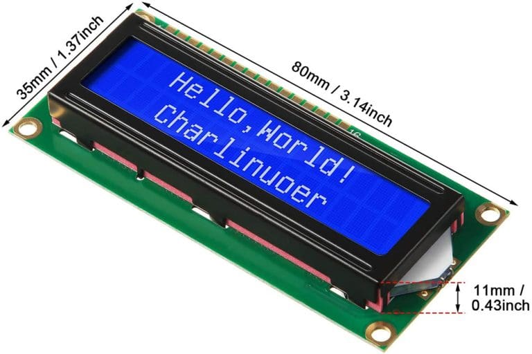 Pantalla LCD 1602A Azul 16x2 con Retroiluminación – Para Arduino y Raspberry Pi - vista 3