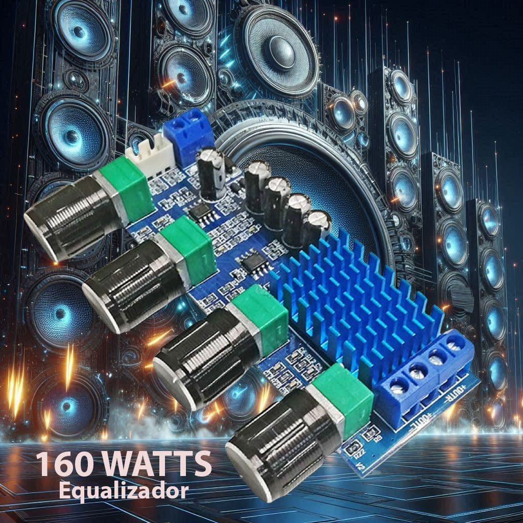 Amplificador Digital XH-M577 160W: 12-24V, Perfecto para Altavoces y Subwoofers