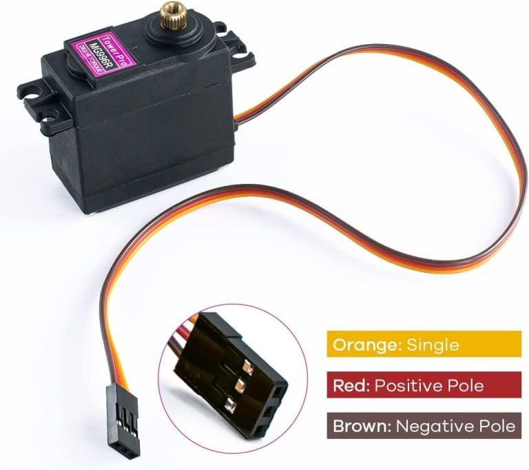 Servomotor MG995 de Rotación Continua 360° con Engranajes Metálicos – Servo de Alto Torque para Robots Móviles y Mecanismos - vista 3