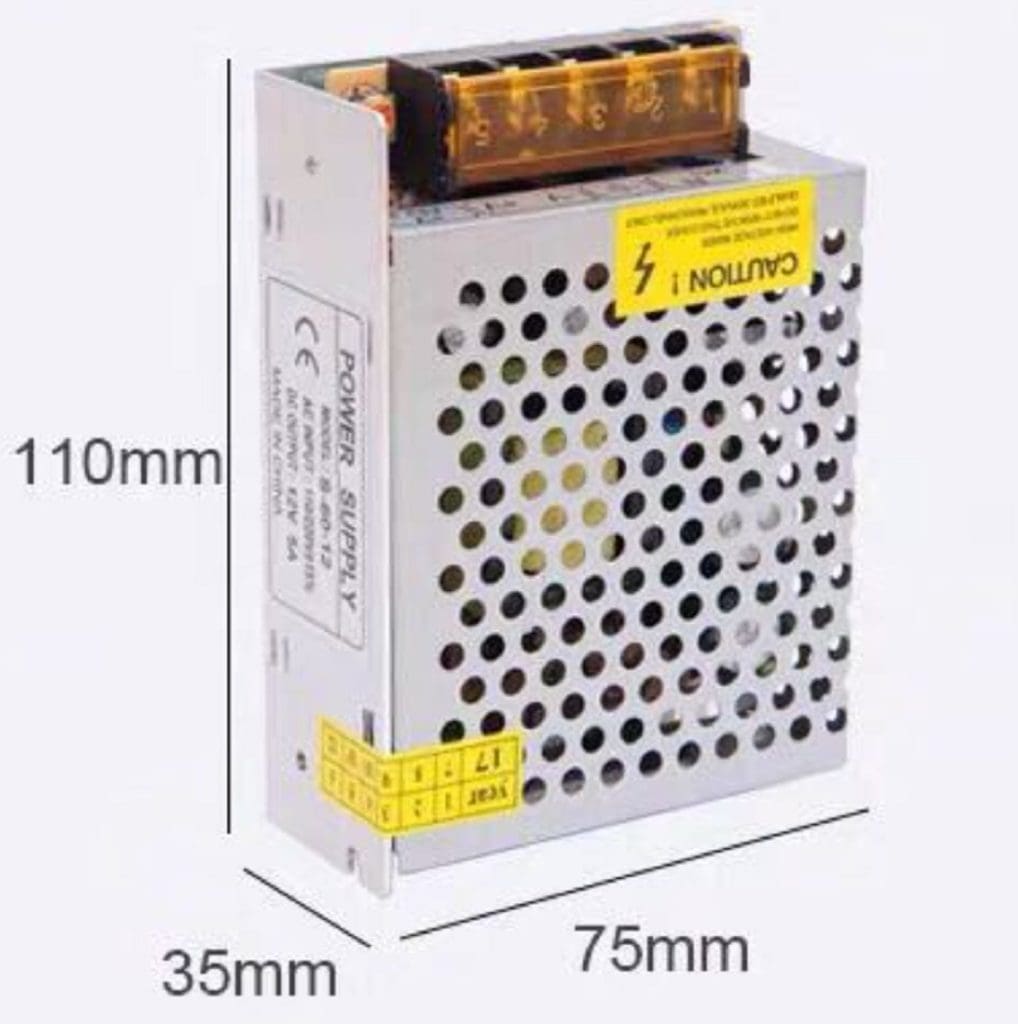 Fuente de Alimentación 24V 2.5A 60W con Entrada 110–220V – Adaptador AC/DC para Tiras LED, Impresoras, Equipos y Proyectos