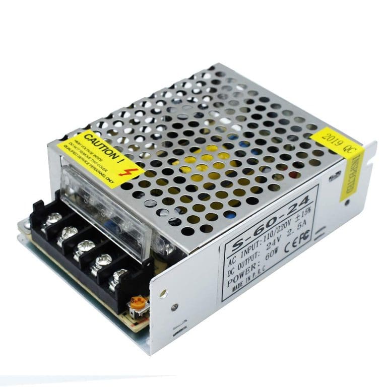 Fuente de Alimentación 24V 2.5A 60W con Entrada 110–220V – Adaptador AC/DC para Tiras LED, Impresoras, Equipos y Proyectos - vista 3