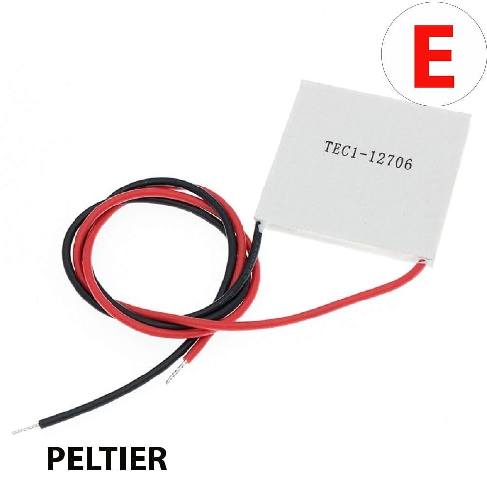 Placa Peltier 12V 60W Celula Peltier M dulo TEC1 12706 40x40mm De Placa Peltier 12V 60W Celula Peltier M dulo TEC1 12706 40x40mm De