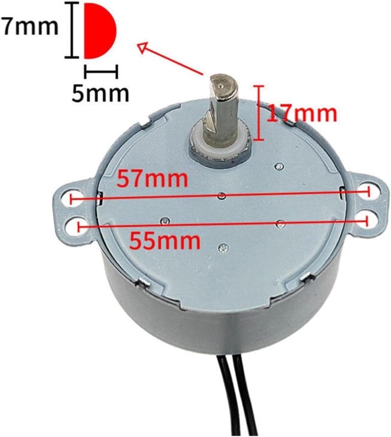 Motor Síncrono TYJ50 220V para Volteo de Incubadora - vista 2