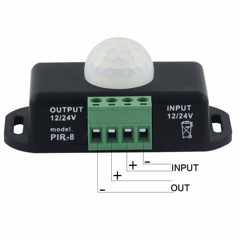 Sensor de Movimiento PIR 12-24V DC para Tiras LED con Temporizador - vista 3