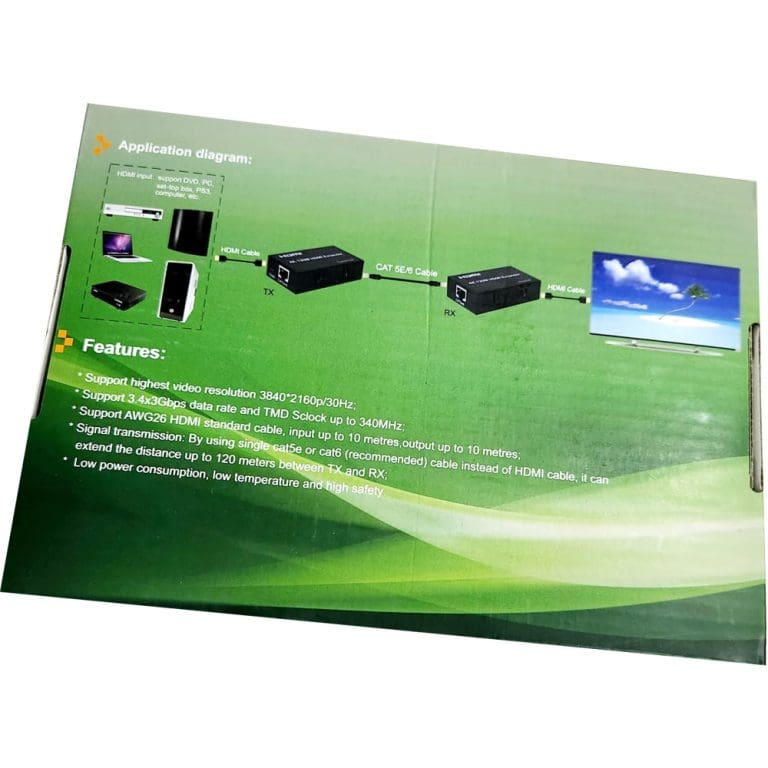 Extensor HDMI por Cable de Red hasta 120 m con Salida de Audio - vista 2