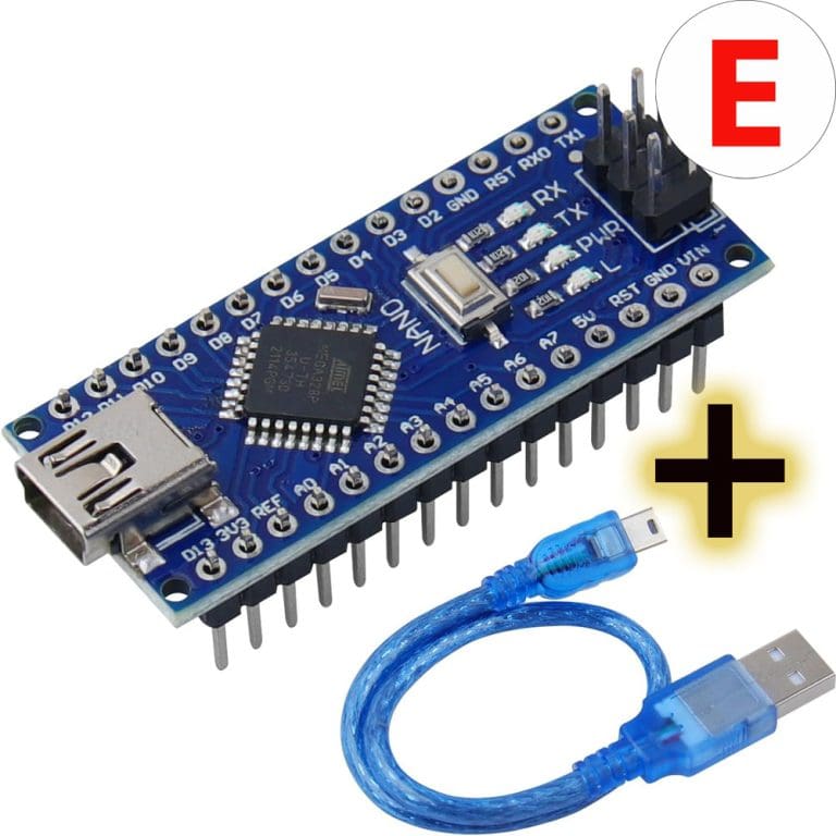 Kit Arduino Nano con Cable, Protoboard, 3 LEDs y 10 Cables Jumper – Kit de Inicio para Aprender Electrónica y Robótica 17 Kit Arduino Nano con Cable, Protoboard, 3 LEDs y 10 Cables Jumper – Kit de Inicio para Aprender Electrónica y Robótica - vista 2