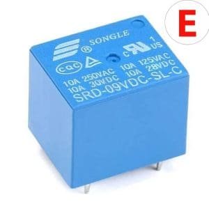 Relé SRD-9VDC-SL-C relay 9v