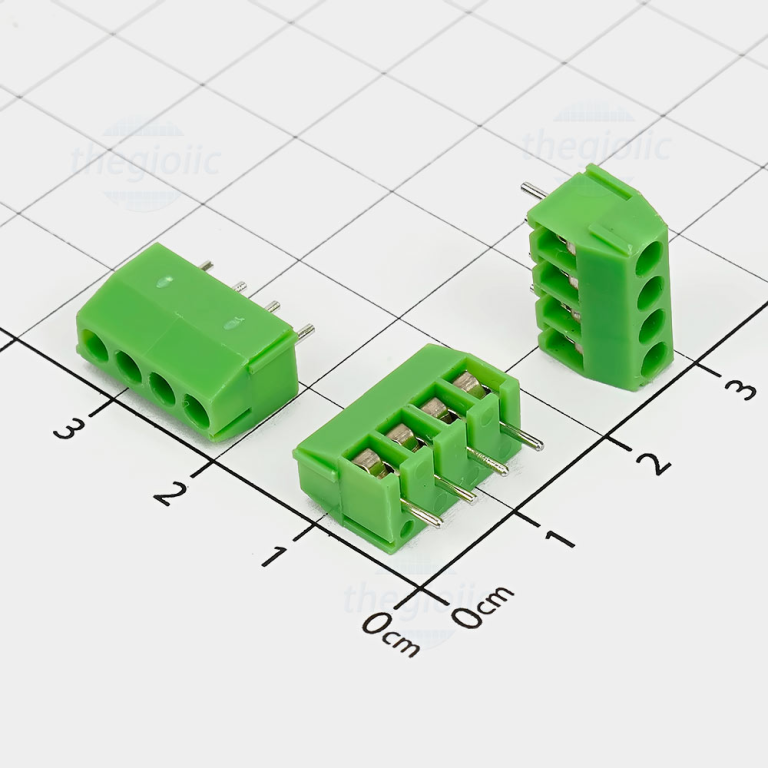 Bornera KF350 de 4 Pines Paso 3.5 mm para PCB - vista 2