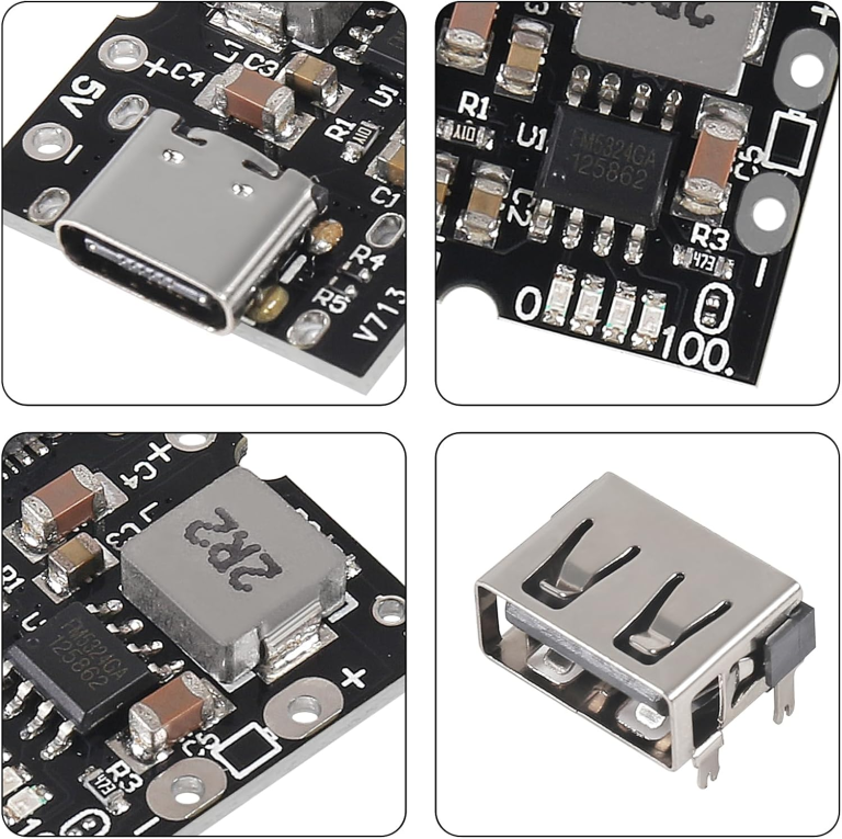 Módulo Cargador 5V 2A con Entrada Tipo C – Placa de Carga y Descarga para Power Banks y Proyectos con Batería - vista 2