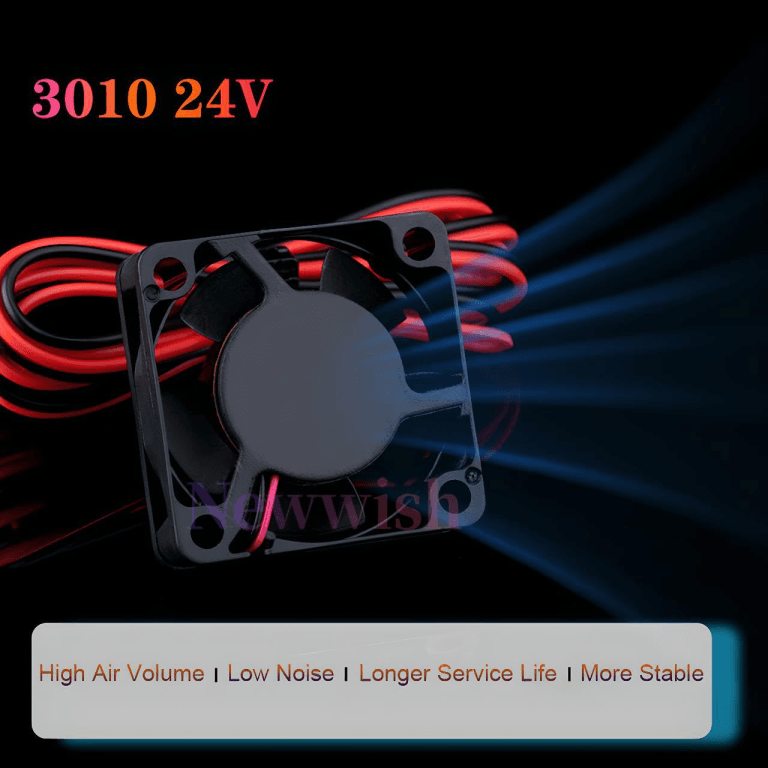 Ventilador 3010 24V 30x30x10 mm con Conector XH2.54 – Para Impresora 3D - vista 2