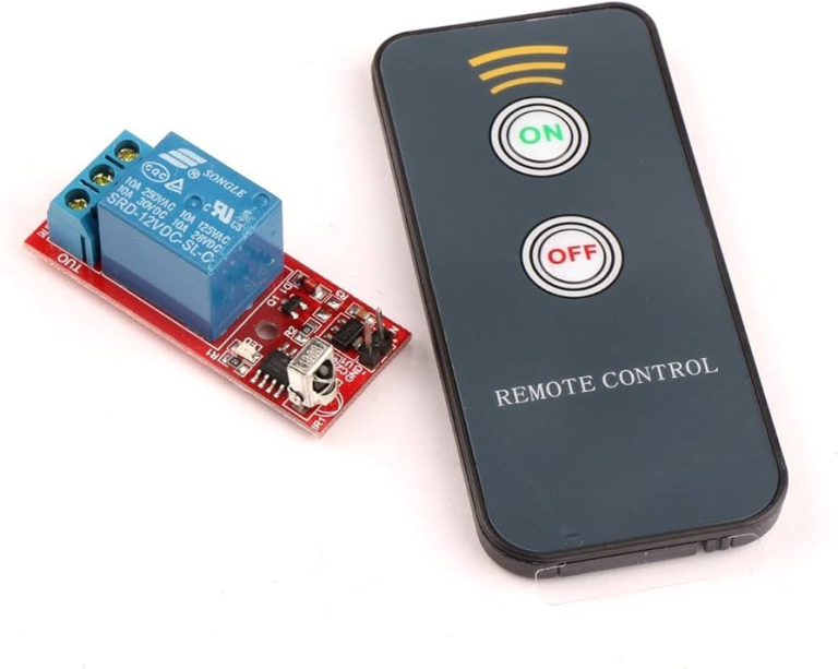 Módulo Receptor IR 12V de 1 Canal con Relé 10A y Control Remoto – Enciende Luces, Motores y Equipos a Distancia 18 Módulo Receptor IR 12V de 1 Canal con Relé 10A y Control Remoto – Enciende Luces, Motores y Equipos a Distancia - vista 3